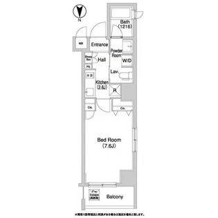 コンフォリア清澄白河トロワ【9階】の間取り