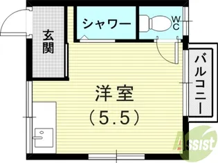 エステート北町【2階】の間取り