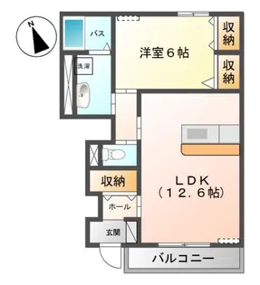 GrandeurSUMZII A(グランドゥール サムズ ツー)【1階】の間取り