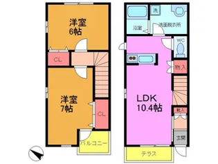 千葉県市川市若宮1【一戸建】の間取り