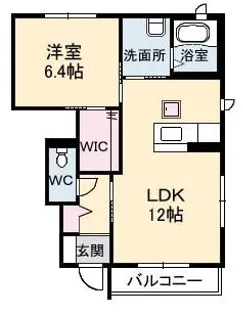 シャーメゾン美月 A棟【1階】の間取り