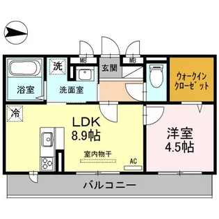 アーバンハイツ川田【1階】の間取り