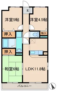 アービスソウカ【2階】の間取り