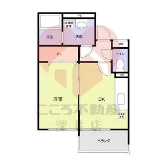 プレミアムスイート狭山駅前【2階】の間取り