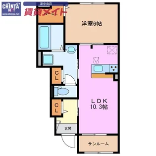 第三東雲 A【1階】の間取り
