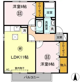 レピィナードIII【2階】の間取り