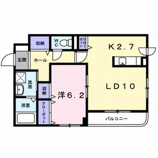 カムフォート神山【2階】の間取り
