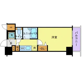 1Kの間取り画像