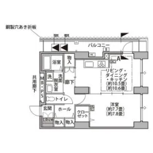 東雲キャナルコートCODAN14号棟【8階】の間取り