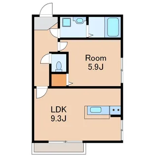 東京都中野区白鷺2【アパート】の間取り