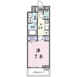 フォレスト佐貫【2階】の間取り