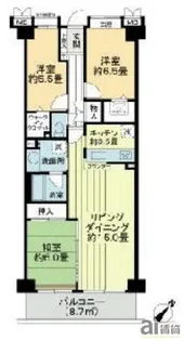 コスモふじみ野サウスフォーラム【8階】の間取り