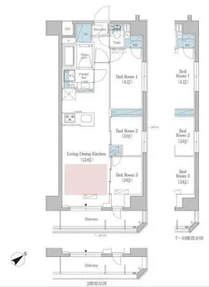 東京都新宿区早稲田町【マンション】の間取り
