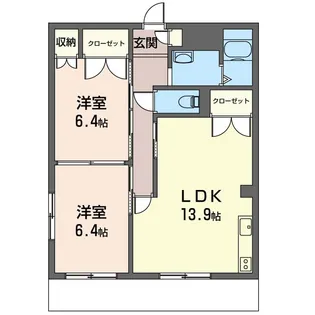 ハイライズ富士見台【3階】の間取り