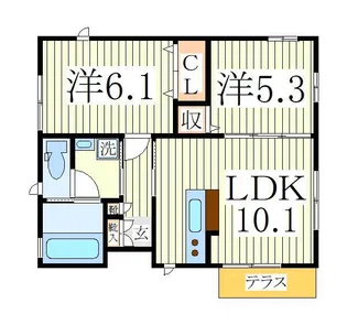 千葉県流山市鰭ケ崎【一戸建】の間取り