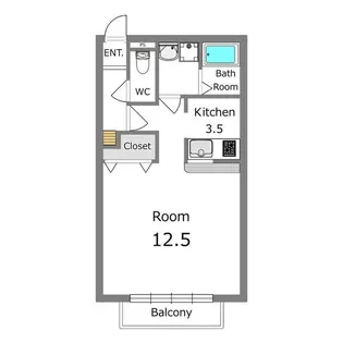 グローリエ【3階】の間取り