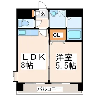 トリニティ八王寺【3階】の間取り