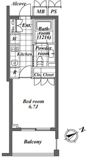 オーパスレジデンス恵比寿【3階】の間取り