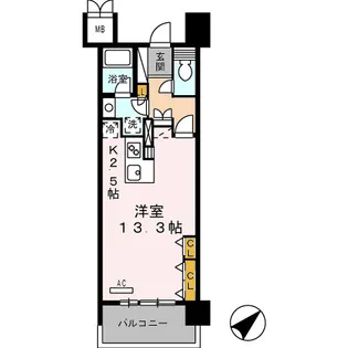 ロイヤルパークス豊洲【2階】の間取り