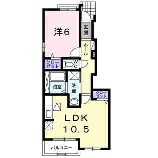 セレッソA【1階】の間取り