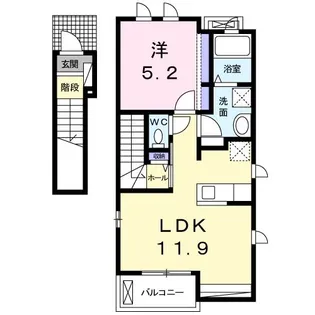 埼玉県朝霞市宮戸2【アパート】の間取り