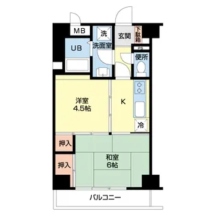 サンワ古河マンション【8階】の間取り