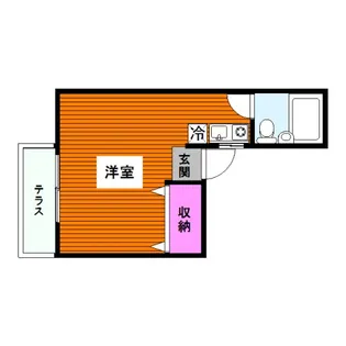 東京都目黒区下目黒5【アパート】の間取り
