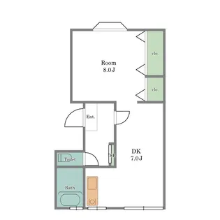 大井伊藤町住宅一号棟【2階】の間取り