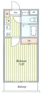 コスモリード渋谷神宮前【1階】の間取り