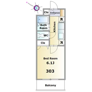 ガーデンコート【3階】の間取り