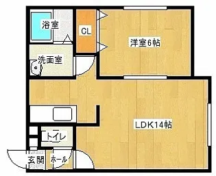鹿鳴館(ロクメイカン)【2階】の間取り