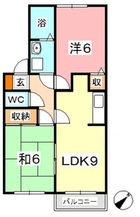 キャトルメゾン E【2階】の間取り