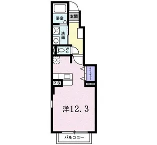 ショウアンドハープ【1階】の間取り