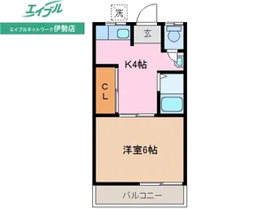 岩渕松鶴【2階】の間取り