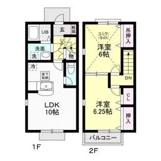 コートテラス Bの間取り