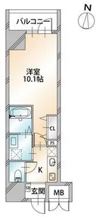 ドミール入谷【6階】の間取り