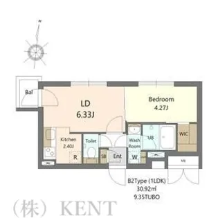 S-RESIDENCE医大南altier【2階】の間取り