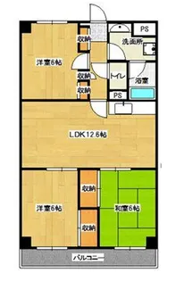 神奈川県横浜市青葉区黒須田【マンション】の間取り