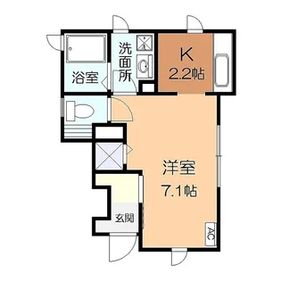 Uハイツ【1階】の間取り