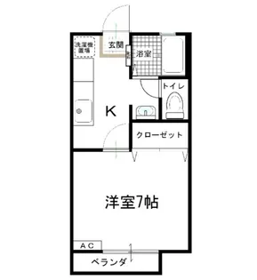 柞田石井ハイツ【1階】の間取り