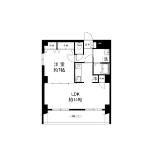 New River Shinjuku ニューリバーシンジュク【6階】の間取り