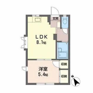 ディアス上堂B(MAST)【1階】の間取り