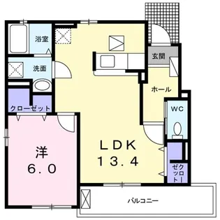 オルム・アルページュIII【1階】の間取り