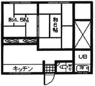 佐伯ハイツ【2階】の間取り