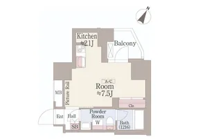グランハイツ曙橋【11階】の間取り