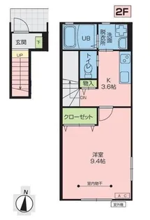 Broadway(ブロードウェイ)II【2階】の間取り
