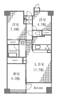 東京都墨田区東向島5【マンション】の間取り