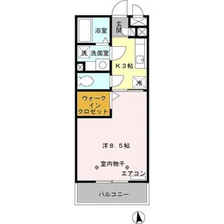茨城県結城市大字結城【アパート】の間取り
