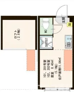 グランテリア西落合【2階】の間取り
