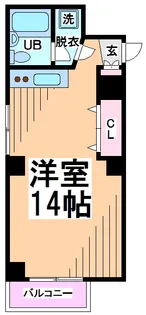 東京都渋谷区笹塚3【マンション】の間取り